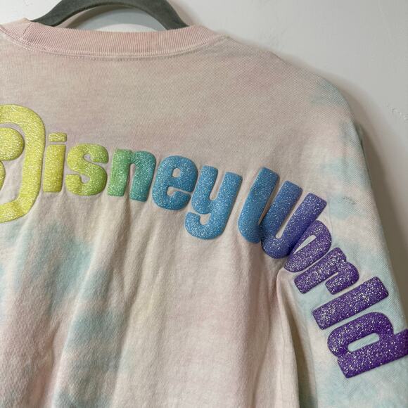 Walt Disney World Spirit Jersey Tie Dye Rainbow Small Pink Blue Disney Parks - Picture 8 of 8